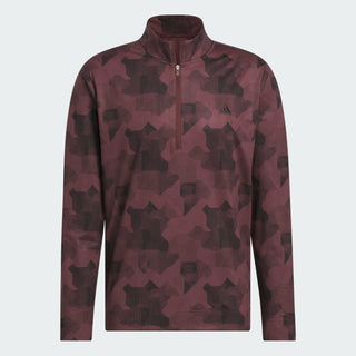 Mens Adidas Go-To Printed Quarter Zip Pullover