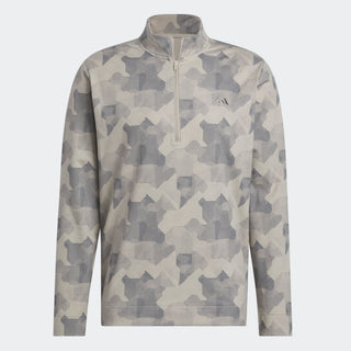 Mens Adidas Go-To Printed Quarter Zip Pullover