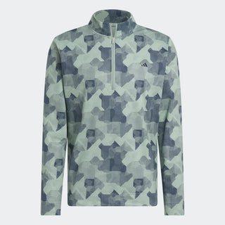 Mens Adidas Go-To Printed Quarter Zip Pullover