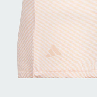 Girl's Adidas Ottoman Striped Sleeveless Polo