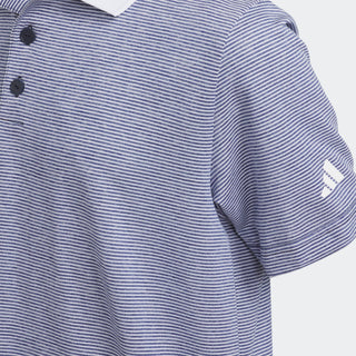 Boys Adidas Ottoman Striped Short Sleeve Polo Shirt