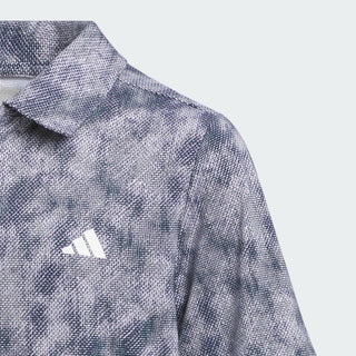 Adidas Boy's Performance Textured Print Polo Shirt