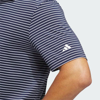 Adidas Men's Performance Two-Colour Stripe Polo Shirt
