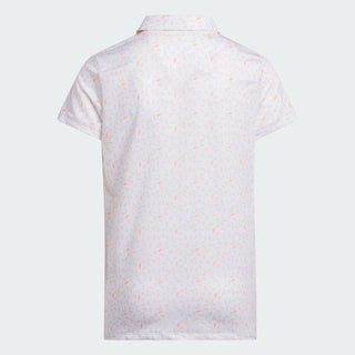 Adidas Girls Short Sleeve Printed Polo