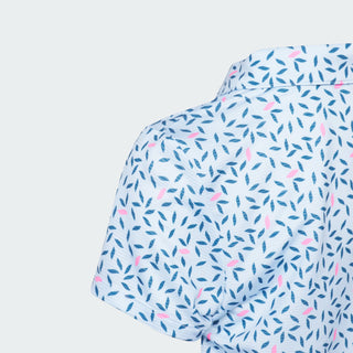 Adidas Girls Short Sleeve Printed Polo