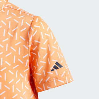 Adidas Boys Climacool Ultimate 365 Printed Mesh Polo shirt