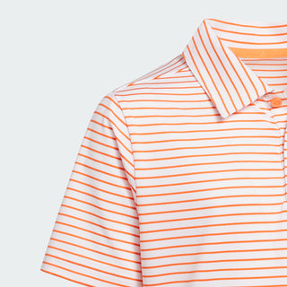 Adidas Boys Climacool Striped Polo