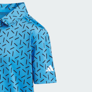 Adidas Boys Climacool Ultimate 365 Printed Mesh Polo shirt