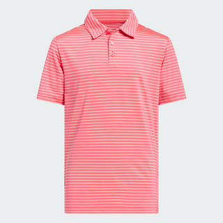 Adidas Boys Climacool Striped Polo