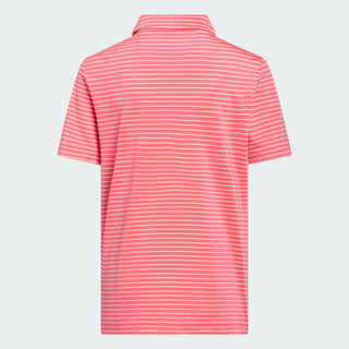 Adidas Boys Climacool Striped Polo