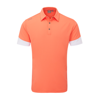 PING Ty Men's  Contrast Panel Polo Shirt