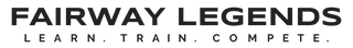 Logo with 'Fairway Legends' text and tagline 'Learn. Train. Compete.'