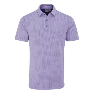 PING Hershel Men's Diamond Polo Shirt - Purple Ash Multi
